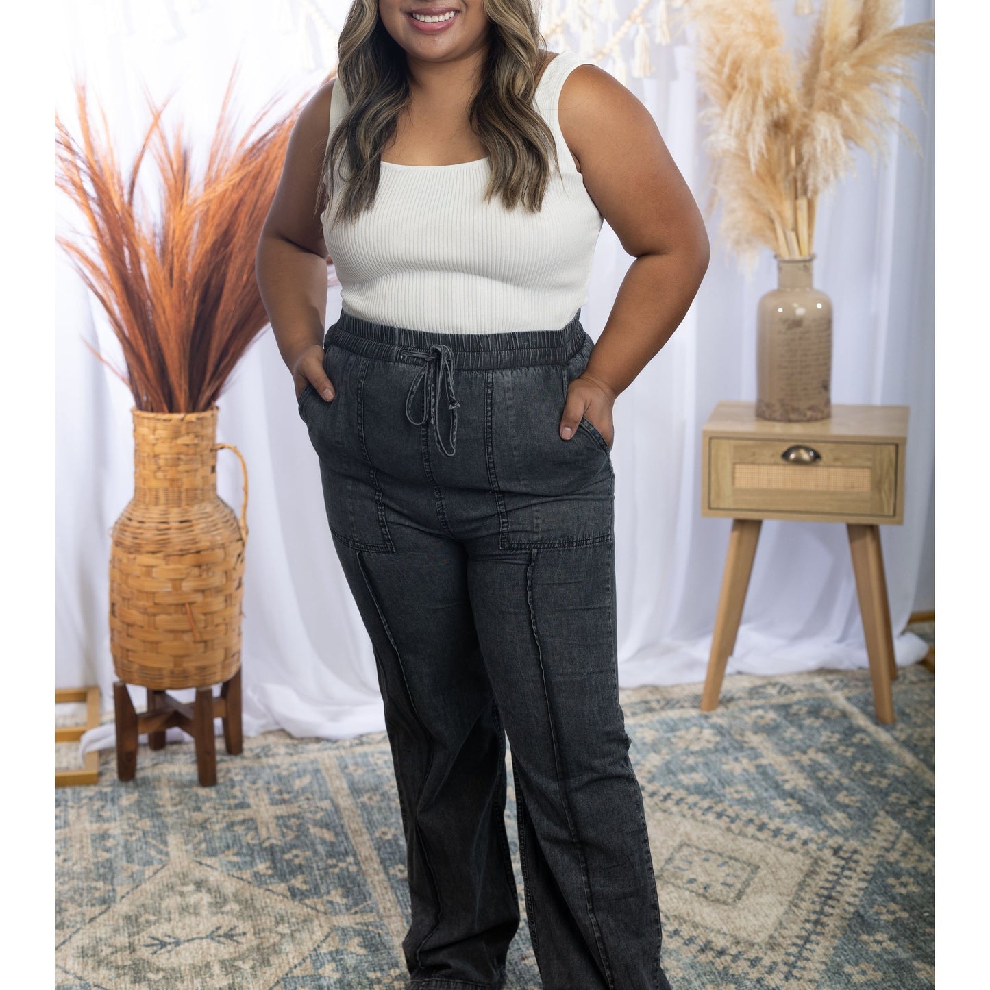 Relax & Unwind - Chambray Pants