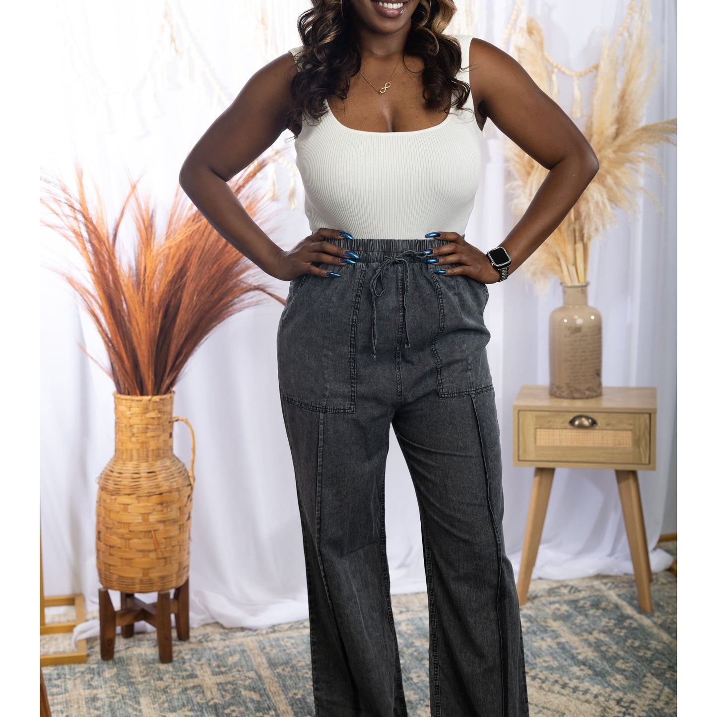 Relax & Unwind - Chambray Pants