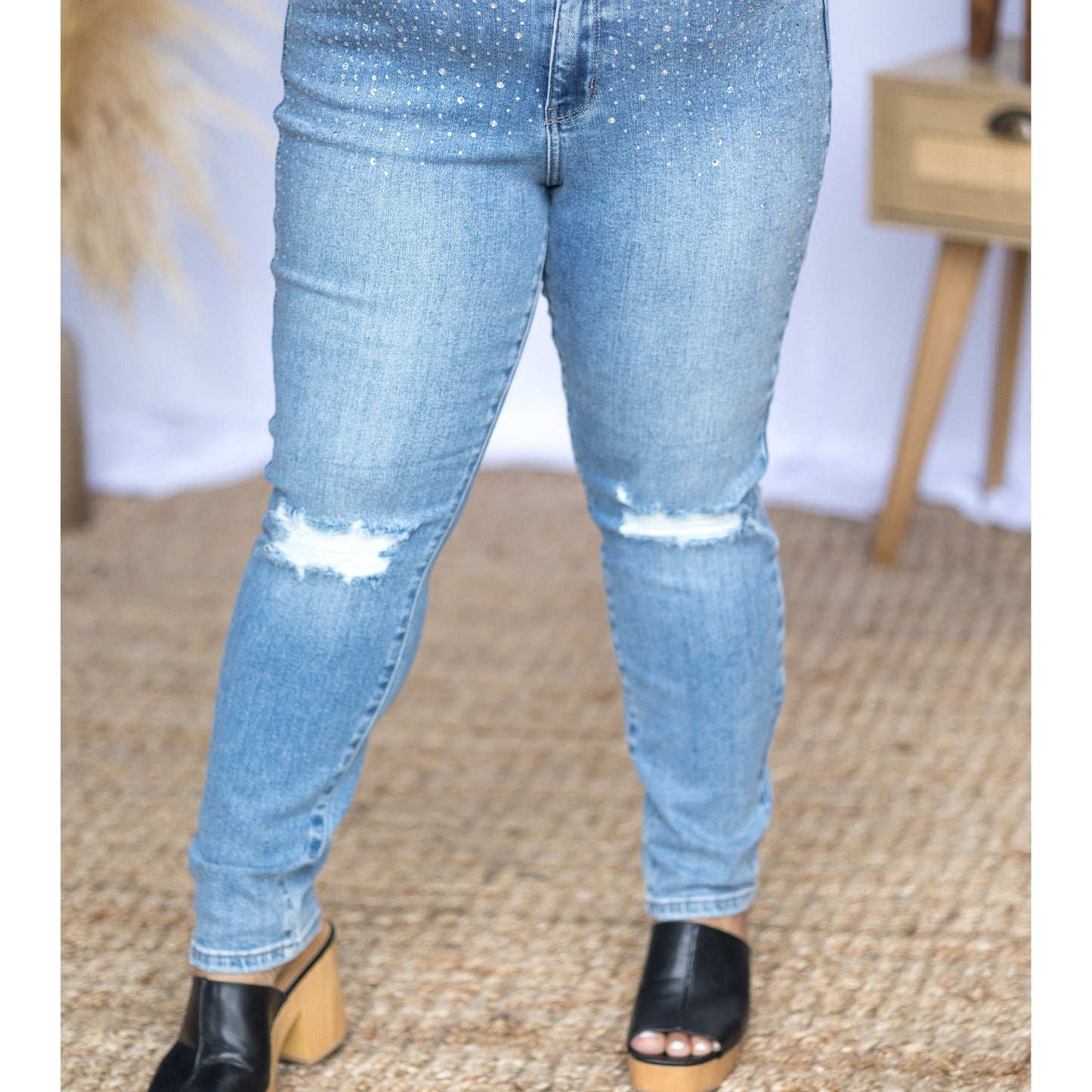 Rhinestone Beauty - Judy Blue Slim Fit