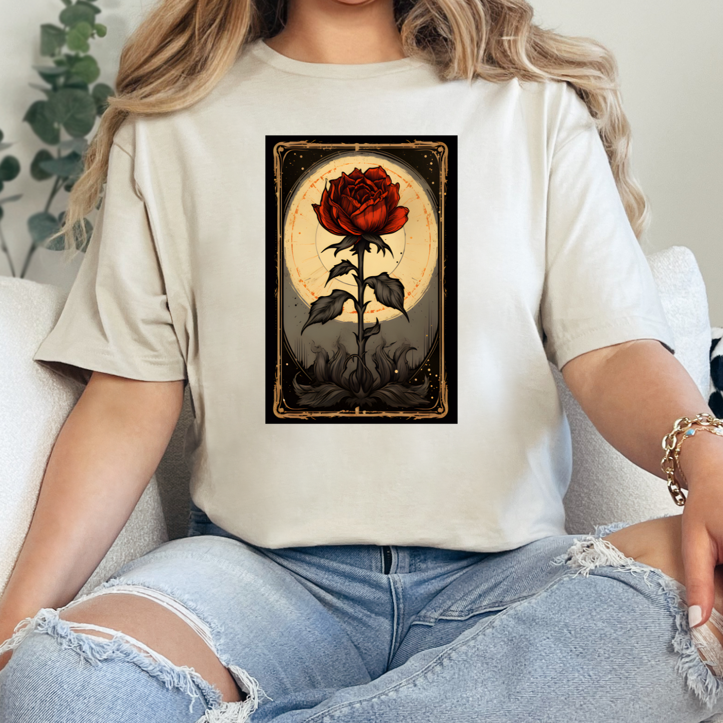 Rose Card Graphic Tee