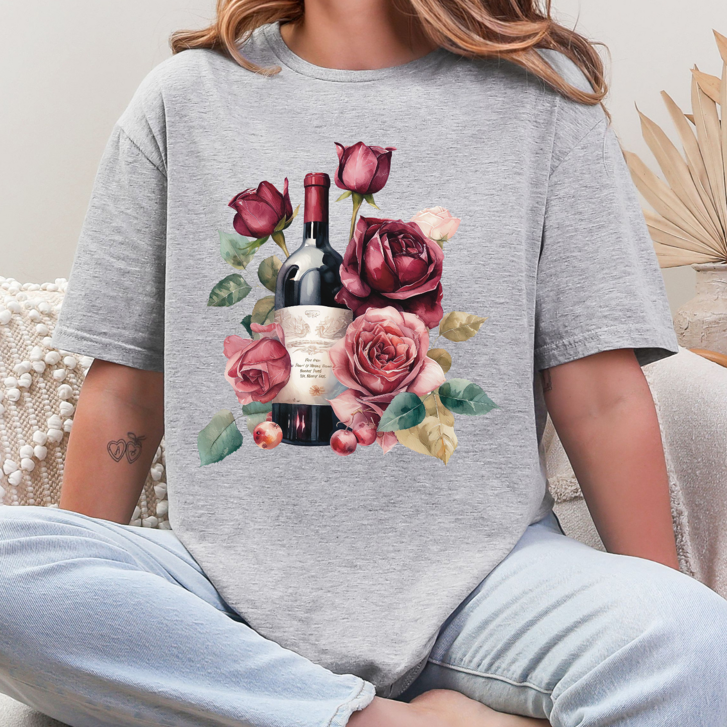 Roses & Wine Graphic Tee