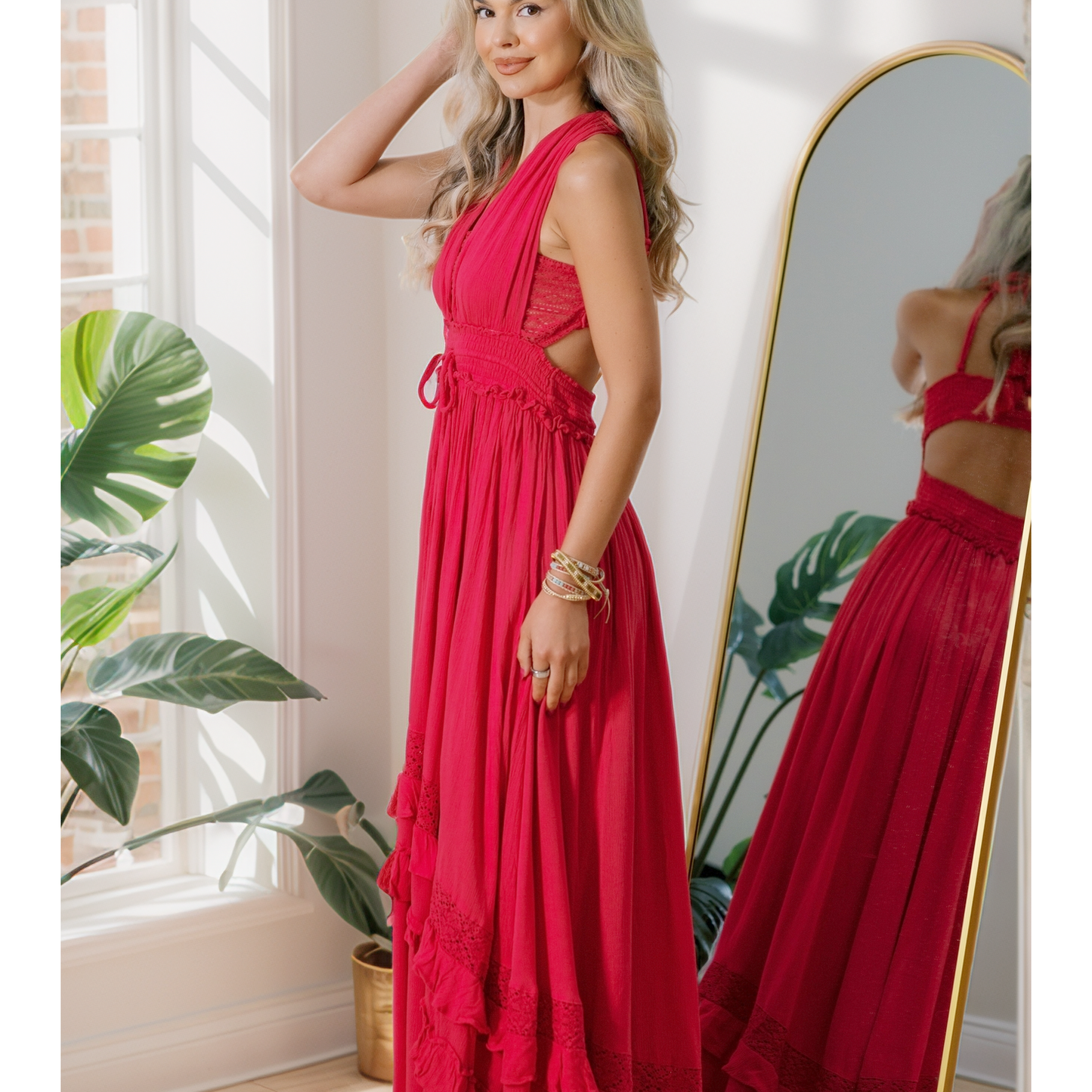 Ruffle & Radiance Maxi