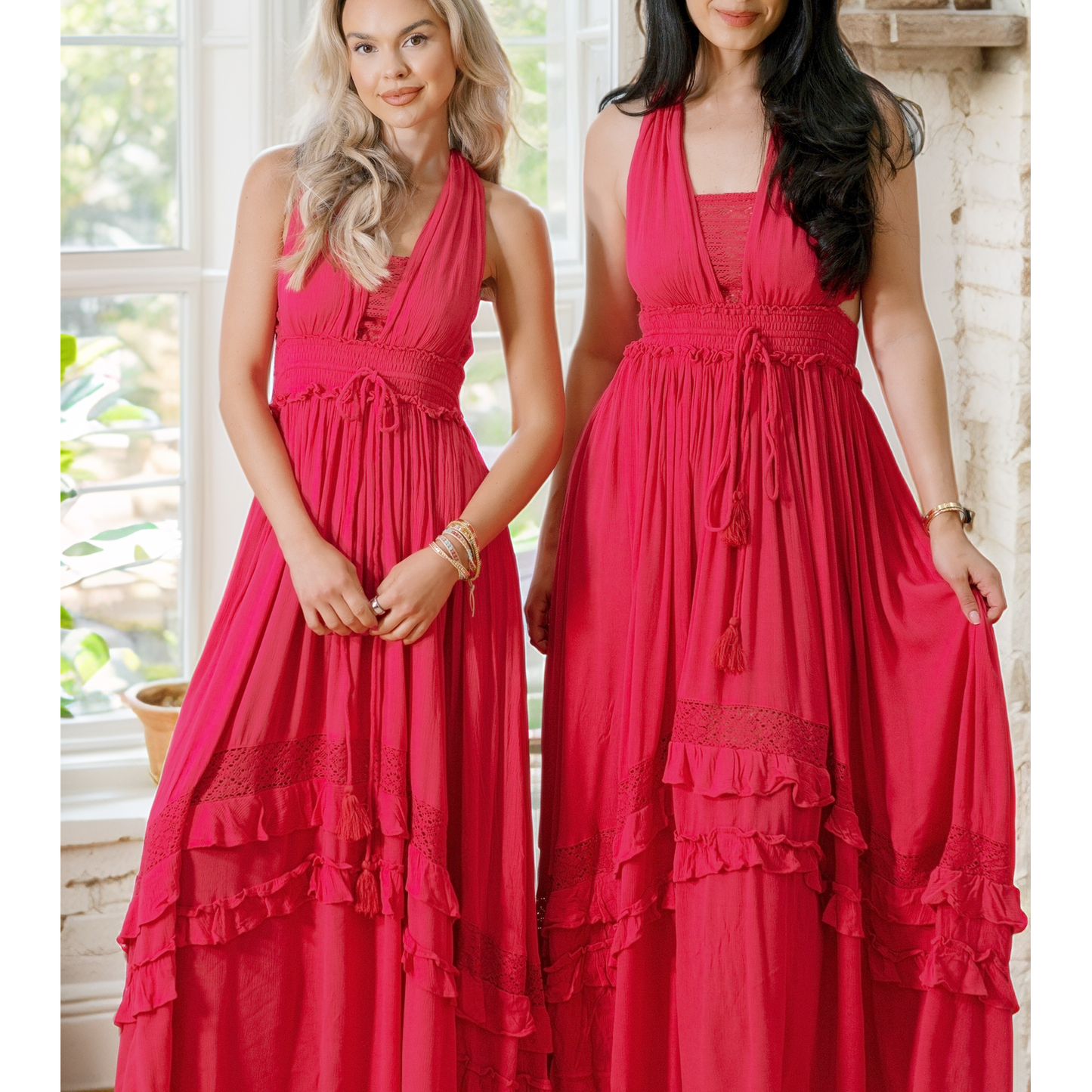 Ruffle & Radiance Maxi