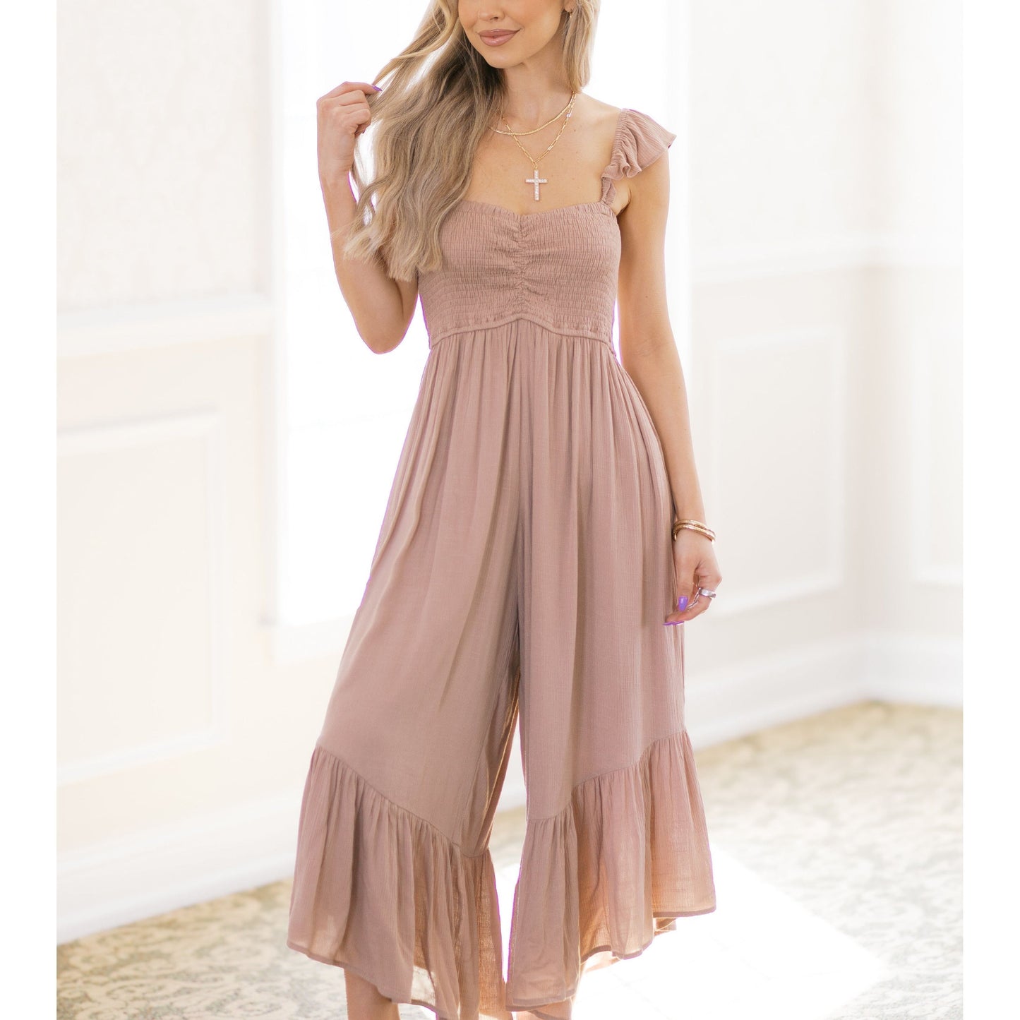 Boho Bliss Wide-Leg Jumpsuit