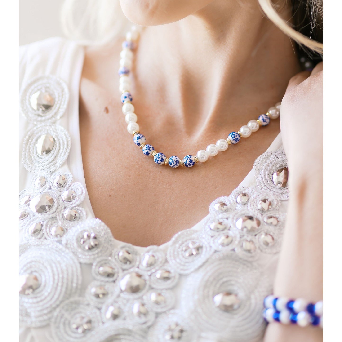 Royal Blossom Pearl Necklace