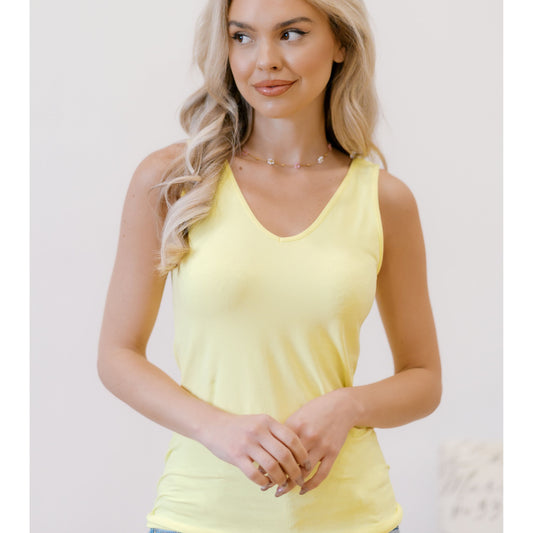 Yellow Timeless Basics Tank