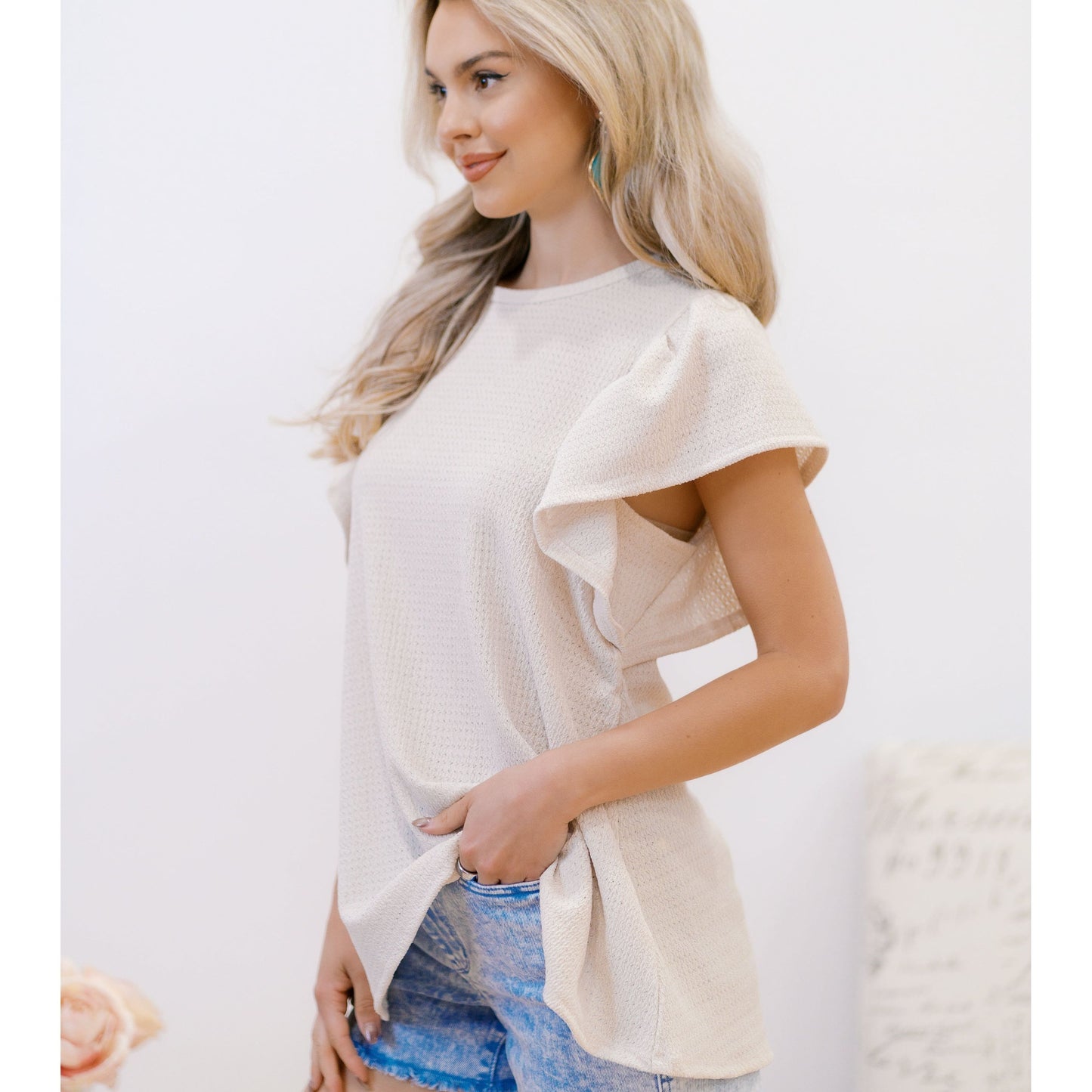 Elle Ruffle Top
