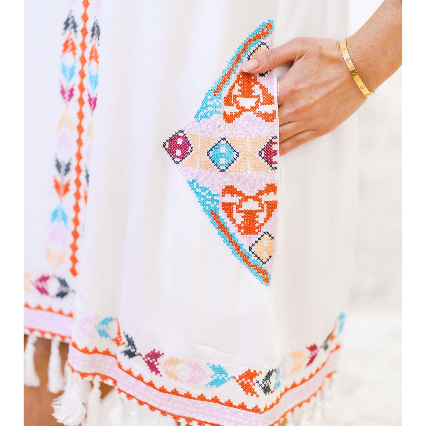 Embroidered Perfection - Dress