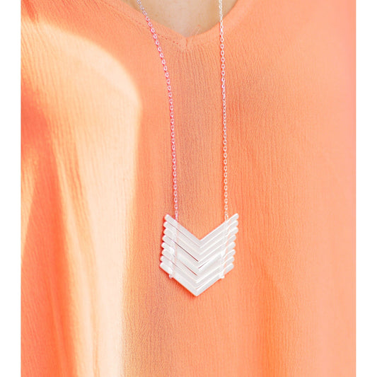 Pair Me Up - Chevron Necklace & Earring Set