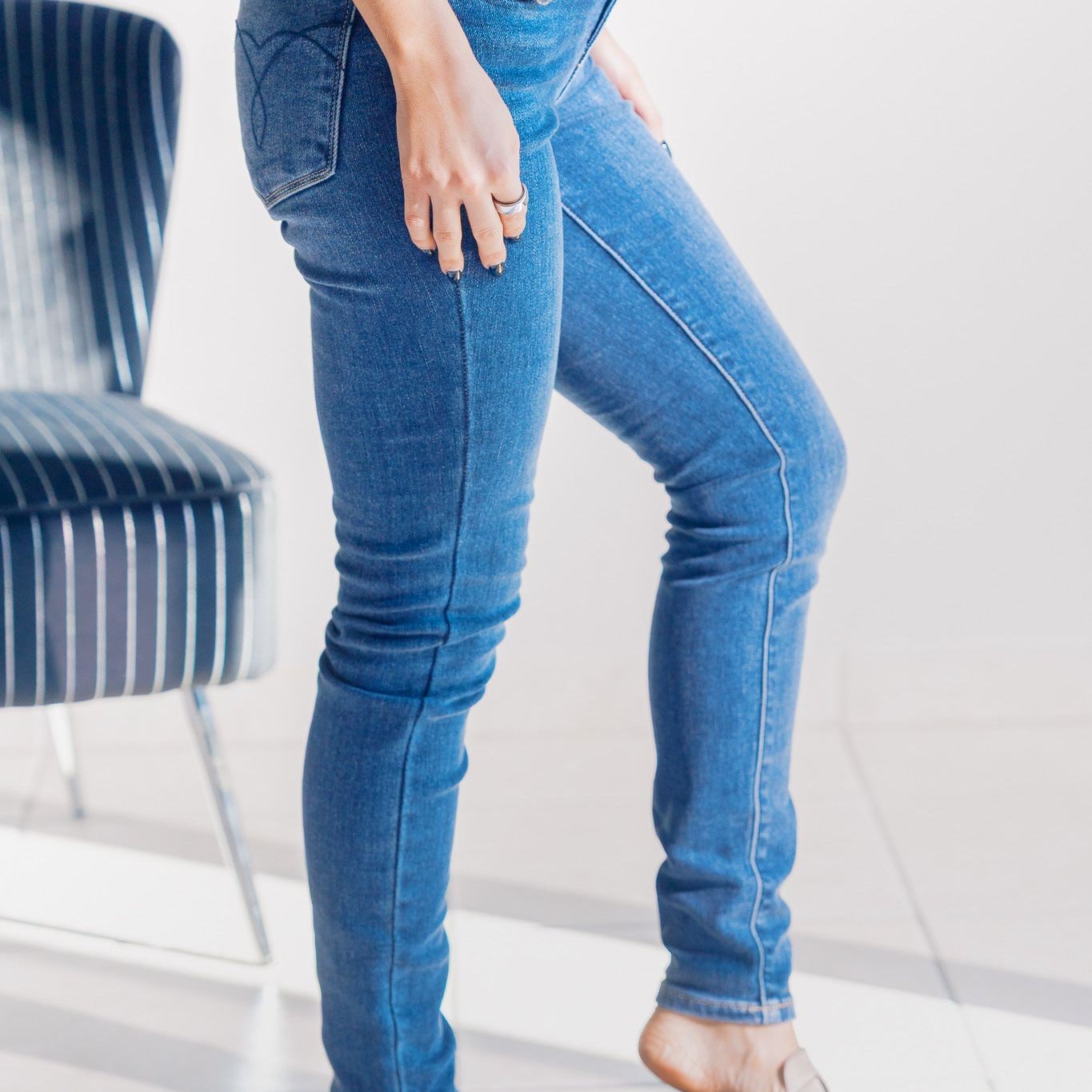 Sapphire Mist Judy Blue Thermal Skinnies