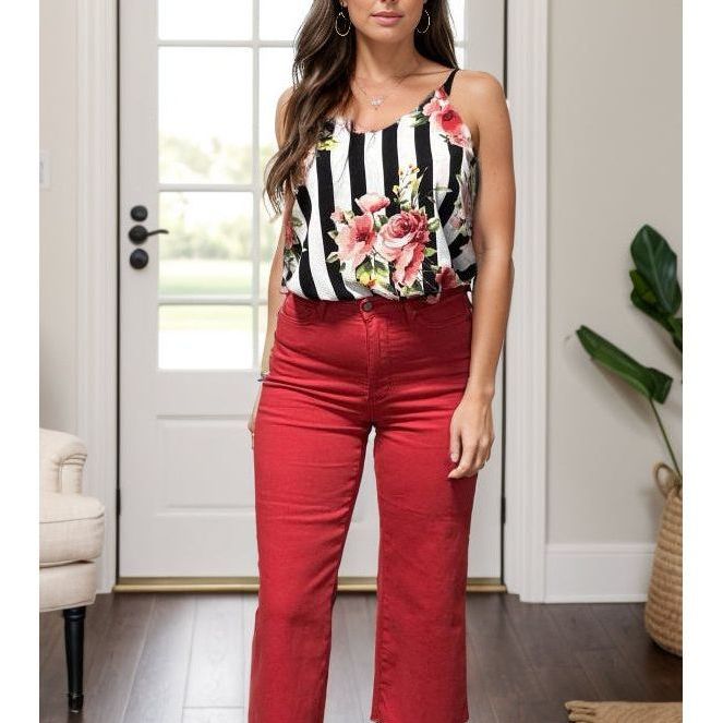 Scarlette Rose - Judy Blue Tummy Control Crops