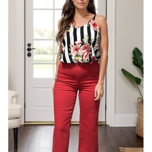 Scarlette Rose - Judy Blue Tummy Control Crops