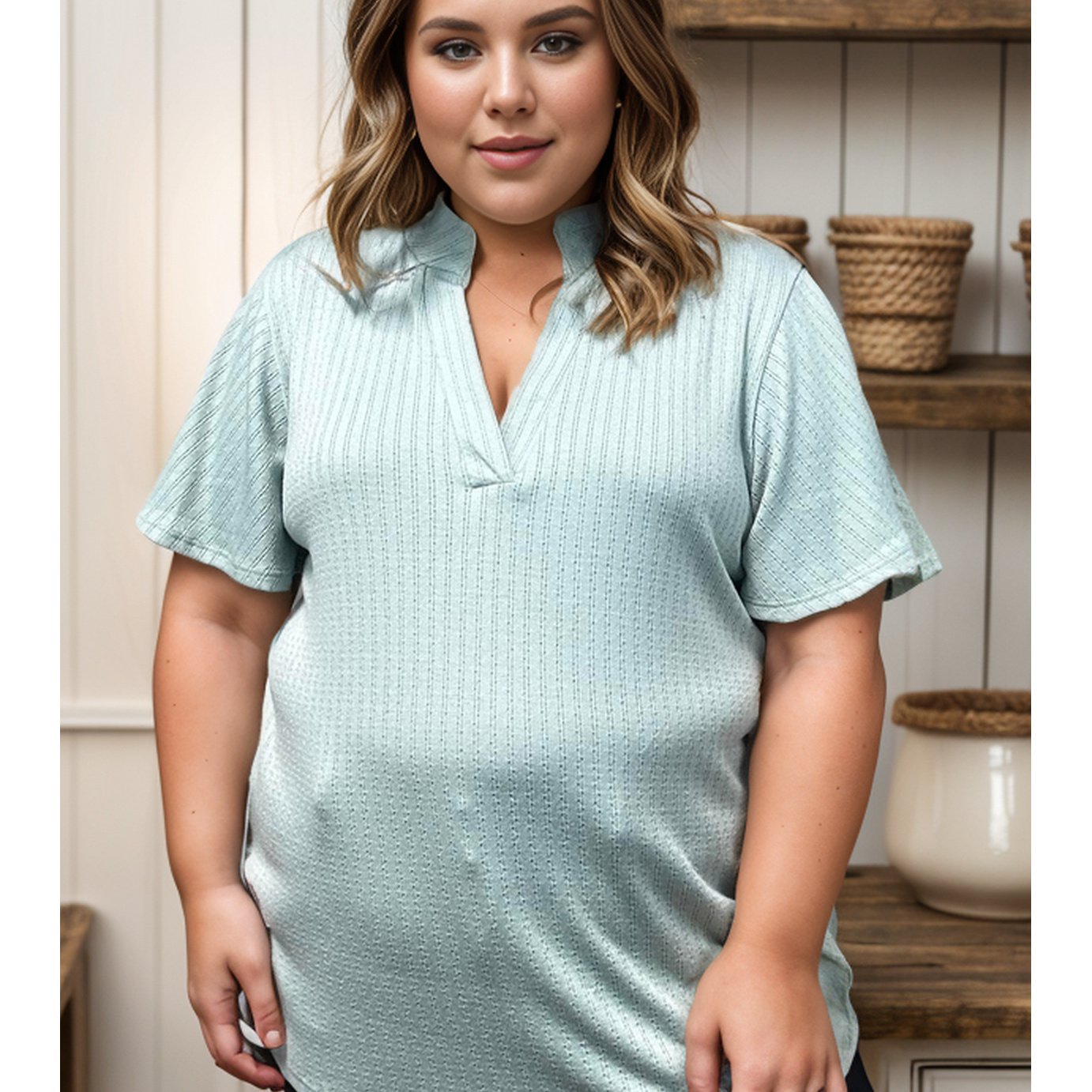 Simply Sage - Short Sleeve Gabby