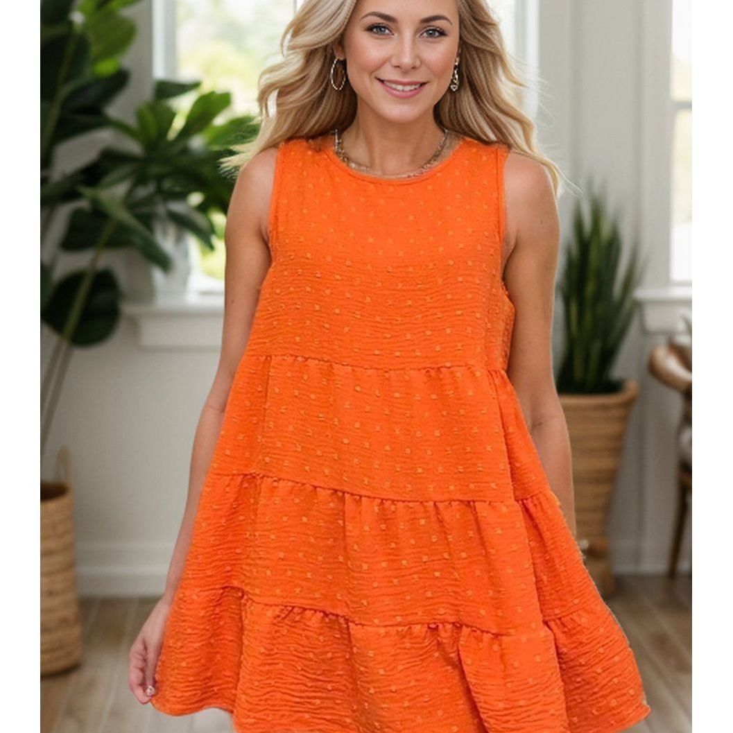 Sun Kissed - Sleeveless Tiered Top