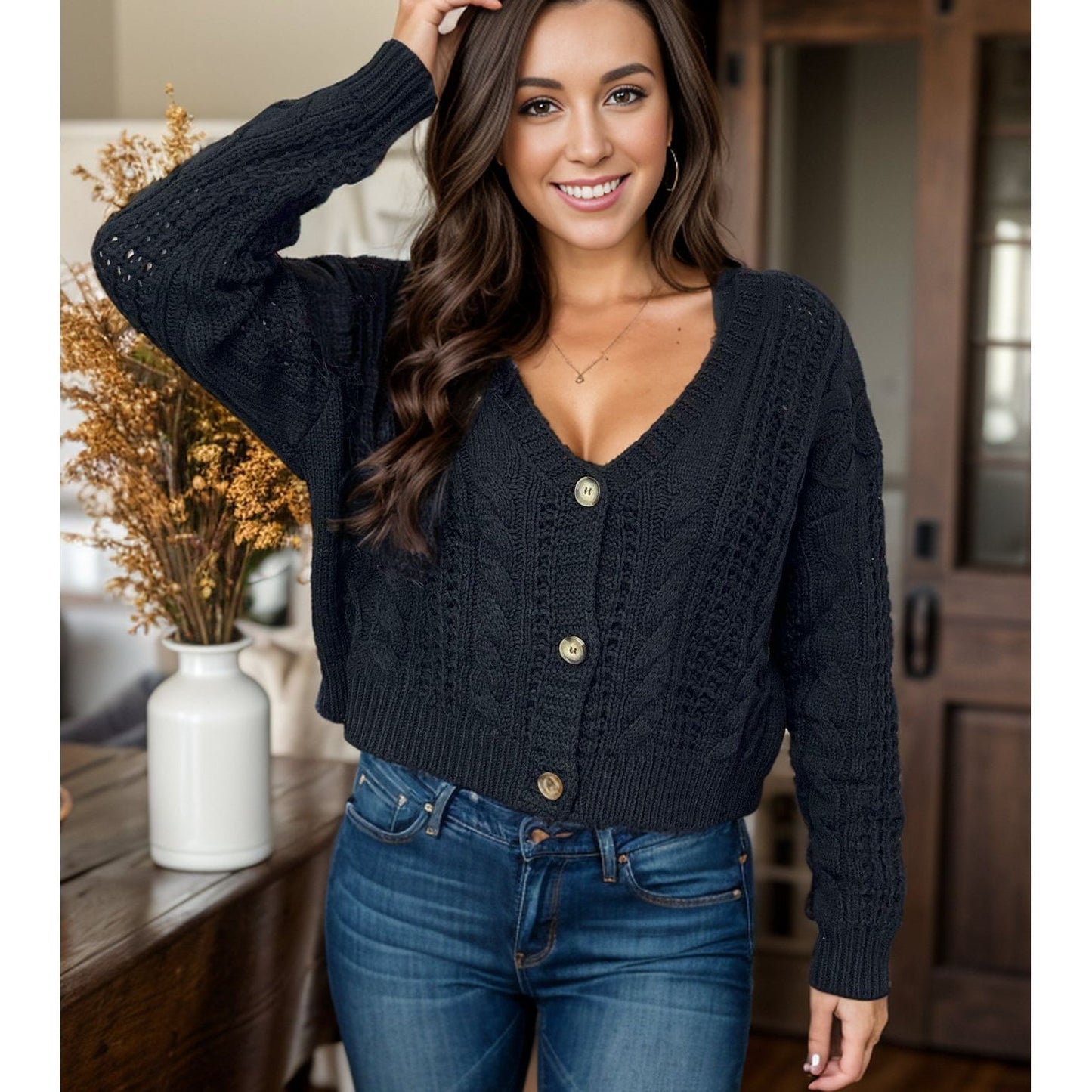 The Essential Cable Knit Cardigan