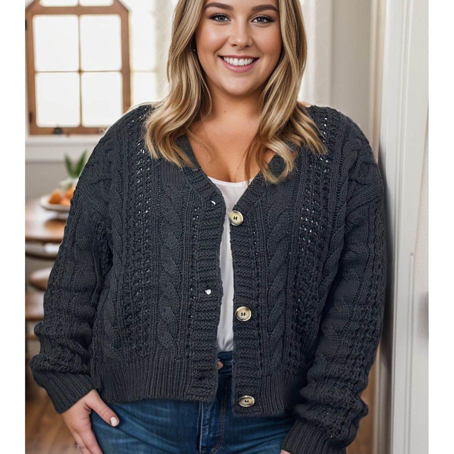 The Essential Cable Knit Cardigan