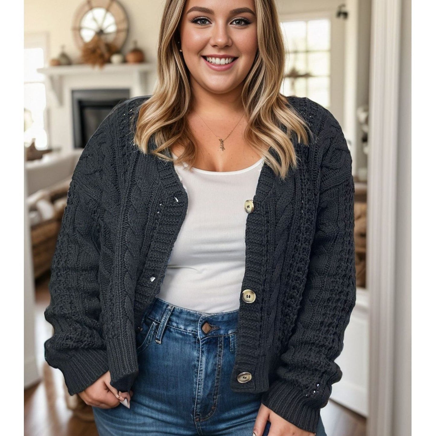 The Essential Cable Knit Cardigan