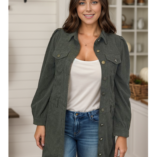 Cutie in Corduroy - Dress Jacket