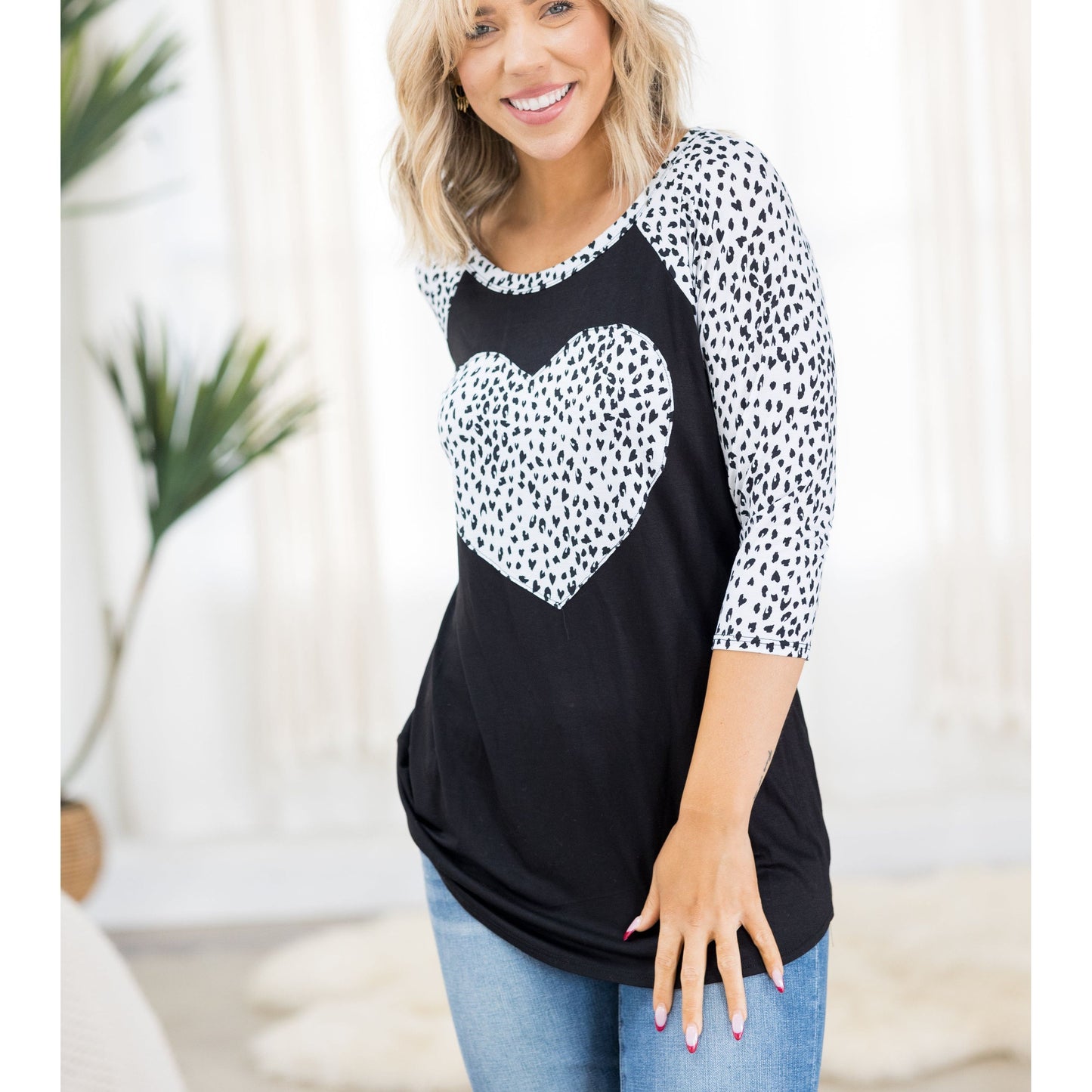 Spots of Love Raglan