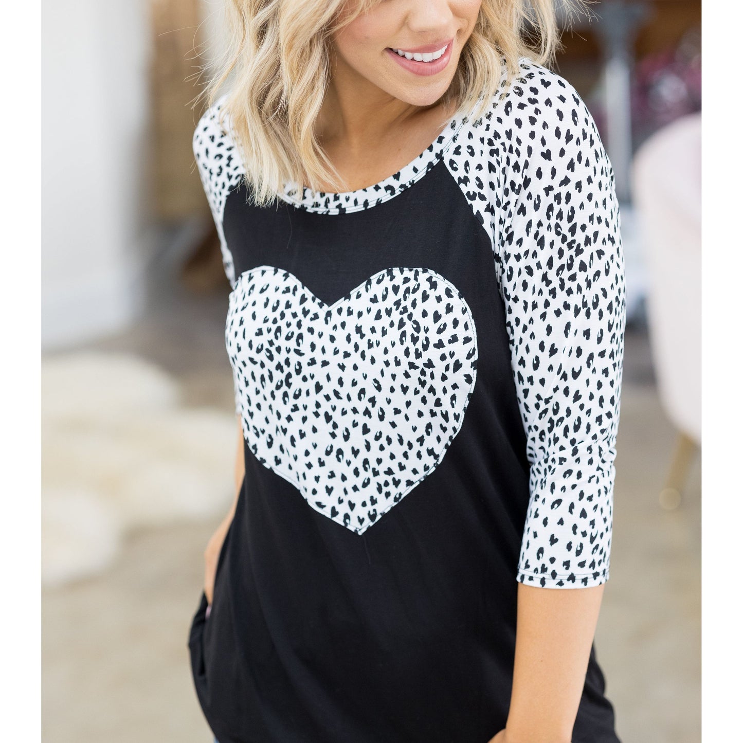 Spots of Love Raglan