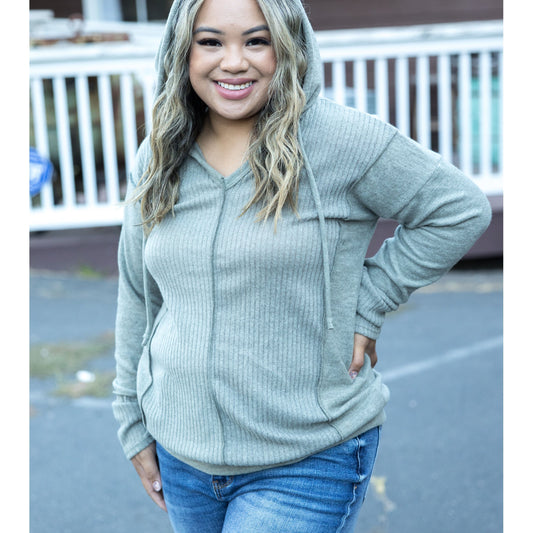 Brush Your Cares Away Hoodie - Army Green