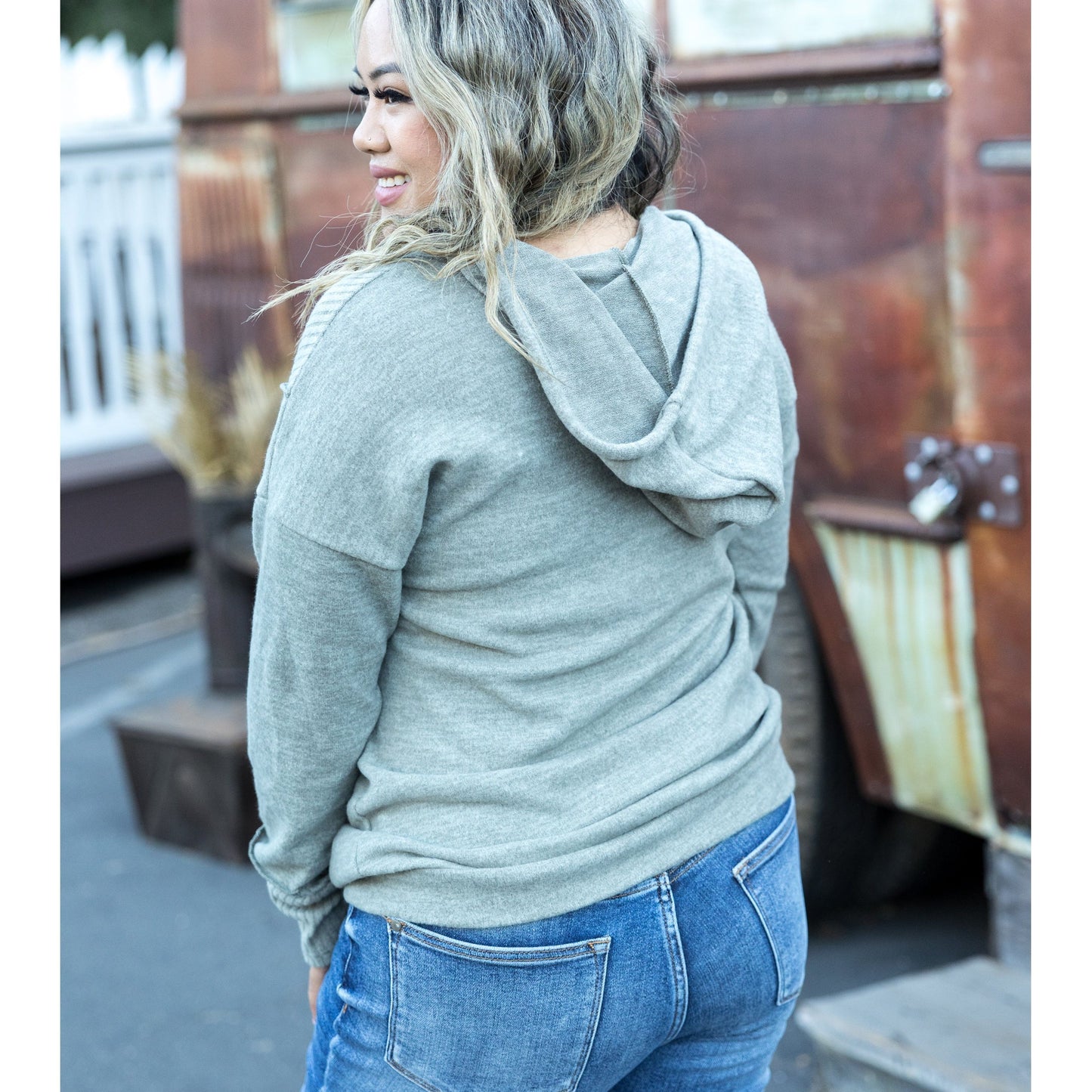 Brush Your Cares Away Hoodie - Army Green