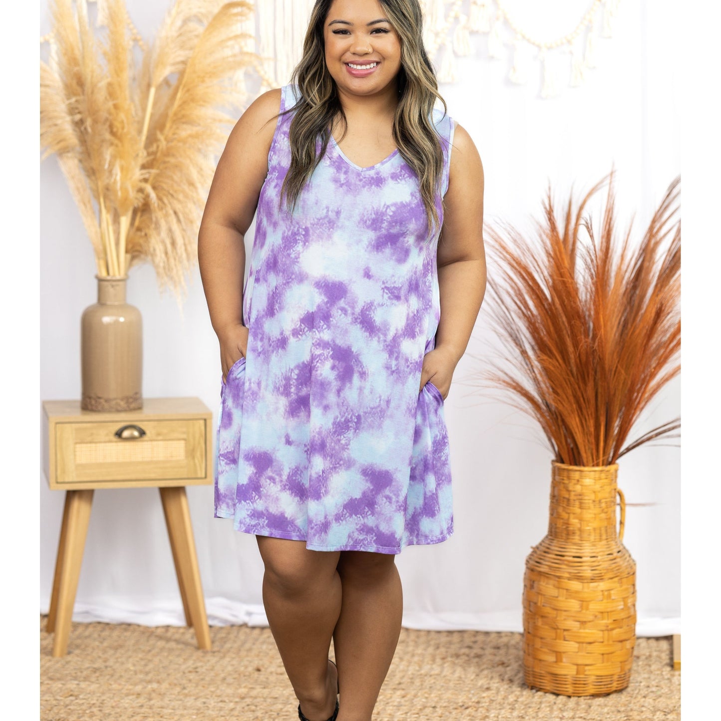 Stormy Summer Skies - Swing Dress